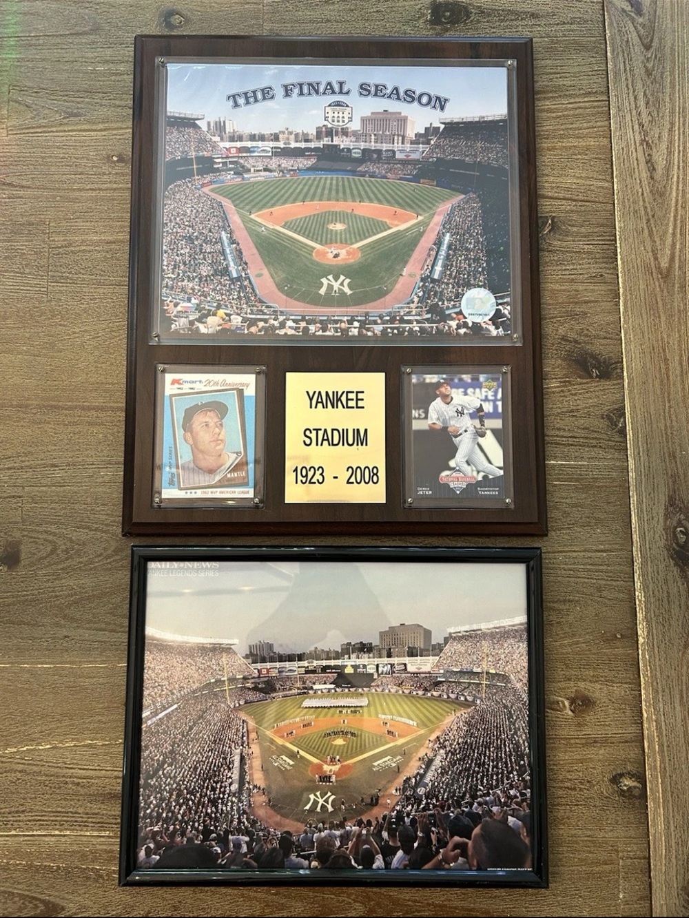 New York Yankees Yankee Stadium Final Season 2008 Plaque w/All Star game Photo